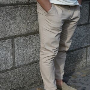 Saint Lorento Oxford Chinos - Cream
